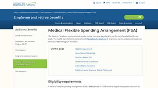 Medical Flexible Spending Arrangement (FSA) | Washington State ...