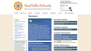 Naviance Portal - Simi Valley Unified School District: Naviance