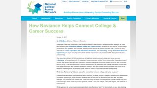 How Naviance Helps Connect College & Career Success - National ...