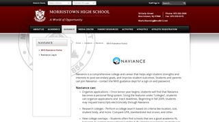 Naviance / MHS Naviance Home - Morris School District