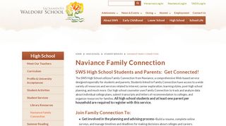Naviance Family Connection | Sacramento Waldorf School