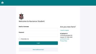 https://connection.naviance.com/ngarlandhs