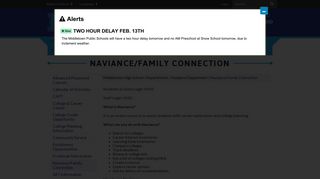Naviance/Family Connection - Middletown High School