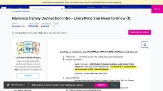 Naviance Family Connection Intro - Everything You Need to Know (1 ...