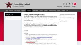 Naviance / Naviance - Coppell ISD