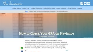 How to Check Your GPA on Naviance | The Classroom