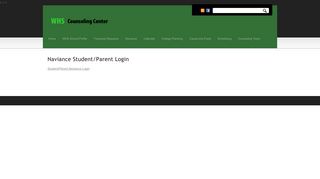 Naviance Student/Parent Login - WHS Counseling Center