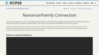 Naviance/Family Connection – HCPSS