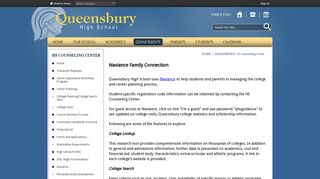 HS Counseling Center / Naviance - Queensbury School District