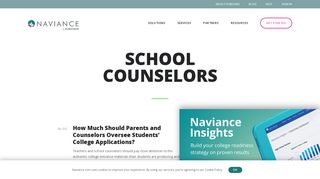 School Counselors - Naviance