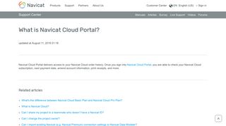 What is Navicat Cloud Portal? – Navicat