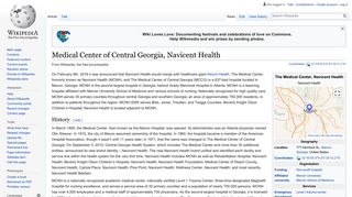 Medical Center of Central Georgia, Navicent Health - Wikipedia