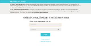 Login for {0} Medical Center, Navicent Health LearnCenter