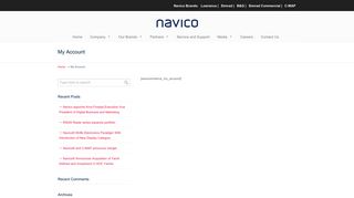 My Account | Navico