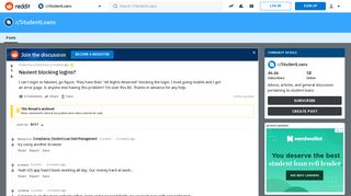 Navient blocking logins? : StudentLoans - Reddit
