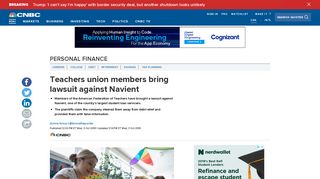 Members of the American Federation of Teachers sue Navient