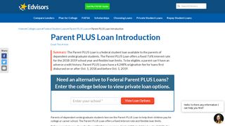 What is a Parent PLUS Loan | Edvisors