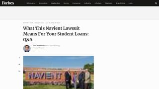 What This Navient Lawsuit Means For Your Student Loans: Q&A