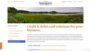 Credit & debit card solutions for your business. | Navigant Credit Union