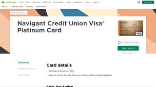 Navigant Credit Union Visa® Platinum Card - NerdWallet