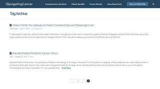patient portal | Navigating Cancer