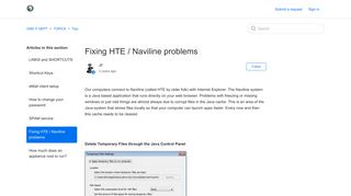 Fixing HTE / Naviline problems – CMS IT DEPT