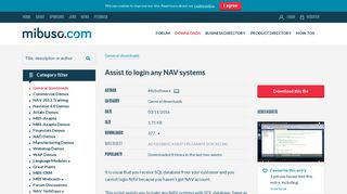Assist to login any NAV systems | mibuso.com