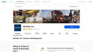 Navistar, Inc. Careers and Employment | Indeed.com