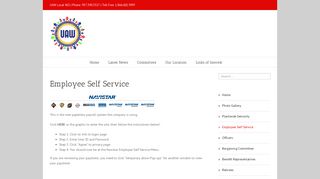 UAW Local 402 – Employee Self Service