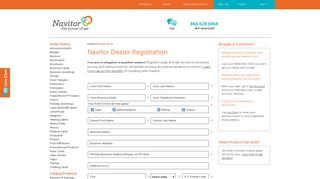 Navitor Membership Registration for Wholesale Printing Resellers
