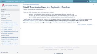 NAVLE Examination Dates and Registration Deadlines - NEB ...
