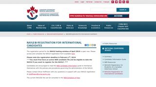 CVMA | NAVLE® Registration for International Candidates