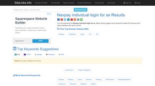 Navpay individual login for se Results For Websites Listing
