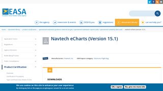 Navtech eCharts (Version 15.1) | EASA