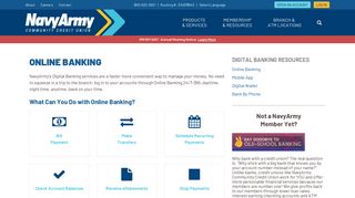 Online Banking | Navy Army CCU