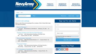 Job Listings - Navy Army Community Credit Union Jobs