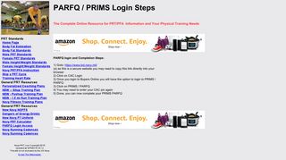 Steps to Complete PARFQ & PRIMS Login - Navy PRT