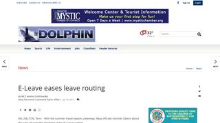 E-Leave eases leave routing | News | dolphin-news.com