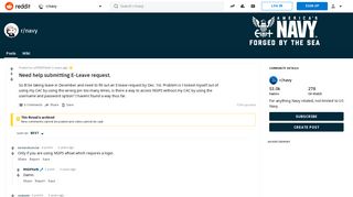 Need help submitting E-Leave request. : navy - Reddit