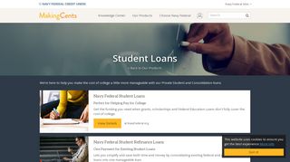 Student Loans | MakingCents | Navy Federal Credit Union