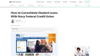 Navy Federal Credit Union Student Loans Consolidation Review ...