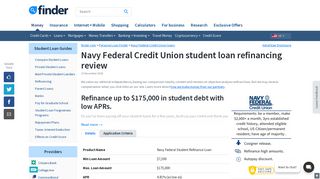 Navy Federal student loan refinancing review | finder.com