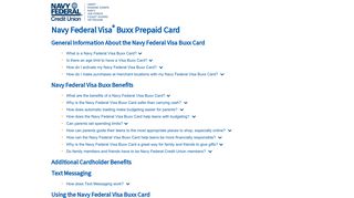 Navy Federal Visa ® Buxx Prepaid Card - Navy Federal Credit Union