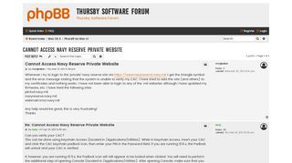 Cannot Access Navy Reserve Private Website - Thursby Software Forum