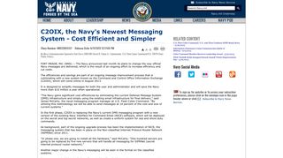 C2OIX, the Navy's Newest Messaging System - Cost Efficient and ...