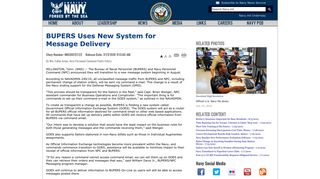 BUPERS Uses New System for Message Delivery - Navy.mil