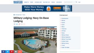 Military Lodging: Navy On-Base Lodging | Military.com