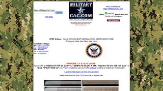 MilitaryCAC's U.S. Navy CAC Resource page