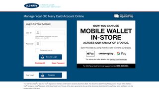 Manage Your Old Navy Credit Card Account