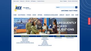 Nexcom Frequently Asked Questions | Shop Your Navy Exchange ...